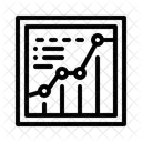 Graphique linéaire  Icône