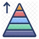 Diagramme Pyramidal Triangulaire Representation Graphique Visualisation Des Donnees Icône