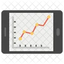 Graphique Reactif Courbe De Croissance Analyse Graphique Icône