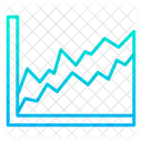 Graphique Graphique En Aires Analyse Icône