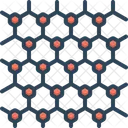 Graphen Atomarer Massstab Hexagonal Symbol