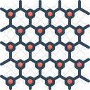 Graphene Atomic Scale Hexagonal Icon