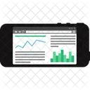 Graphs and Text  Icon
