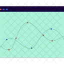 Graphs trends webpage  Icon