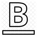 Gras Texte Homme Icône