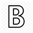 Gras Texte Police Icône