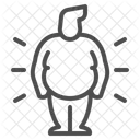 Grasa en forma  Icono