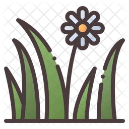 Gras Blume  Symbol