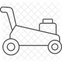 잔디깎는 기계 얇은 선 아이콘 아이콘