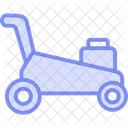 Grass Cutter Duotone Line Icon Icon