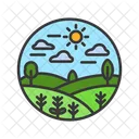 Grassland Prairie Savannah Icon