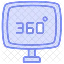 Degree Duotone Line Icon Ícone