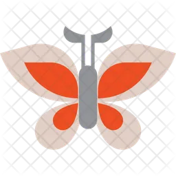 Grauer Schmetterling  Symbol