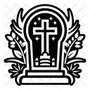 Grave Death Sign Icon