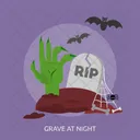Grave Night Rip Icon