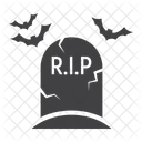 Tombstone Grave Bat Icon