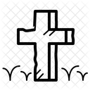 Grave Cross Grave Halloween Icon