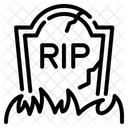 Grave Graveyard Scary Icon