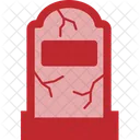 Grave Dual Tone Flower Cemetery Icon