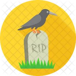 Grave with crow  Icon