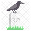 Grave With Crow  Icon