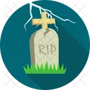 Grave with lightning  Icon