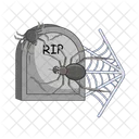 Grave with spider  Icon
