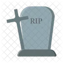 Tombstone Graveyard Creepy Icon
