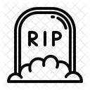 Gravestone Headstone Halloween Icon