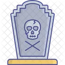 Gravestone Funeral Spooky Graveyard Icon