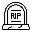 Gravestone Rip Funeral Icon