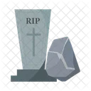 Tombstone Graveyard Creepy Icon