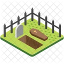 Graveyard Funeral Tombstone Icon