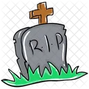 Graveyard Funeral Home Tombstone Icon