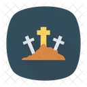 Graveyard Tombstone Coffin Icon