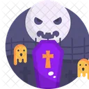 Halloween Graveyard Scary Icon
