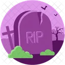 Graveyard Rip Haunted Icon