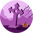 Graveyard Haunted Night Icon