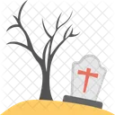 Christian Graveyard Halloween Icon