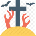 Graveyard Grave Cross Icon