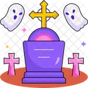 Graveyard Death Skull Icon