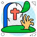 Graveyard Grave Burial Icon