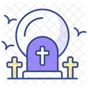 Graveyard Grave Halloween Icon