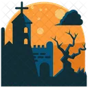 Graveyard Halloween Icon