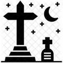 Graveyard Spooky Graveyard Gravestone Icon
