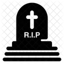 Graveyard Gravestone Cemetery Stone Icon