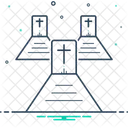 Graveyard Cemetery Necropolis Icon
