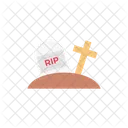 Tomb Graveyard Cross Icon