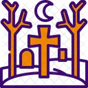 Graveyard Terror Scary Icon
