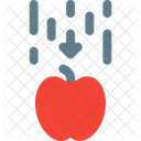 Gravitación de la manzana hacia abajo  Icono